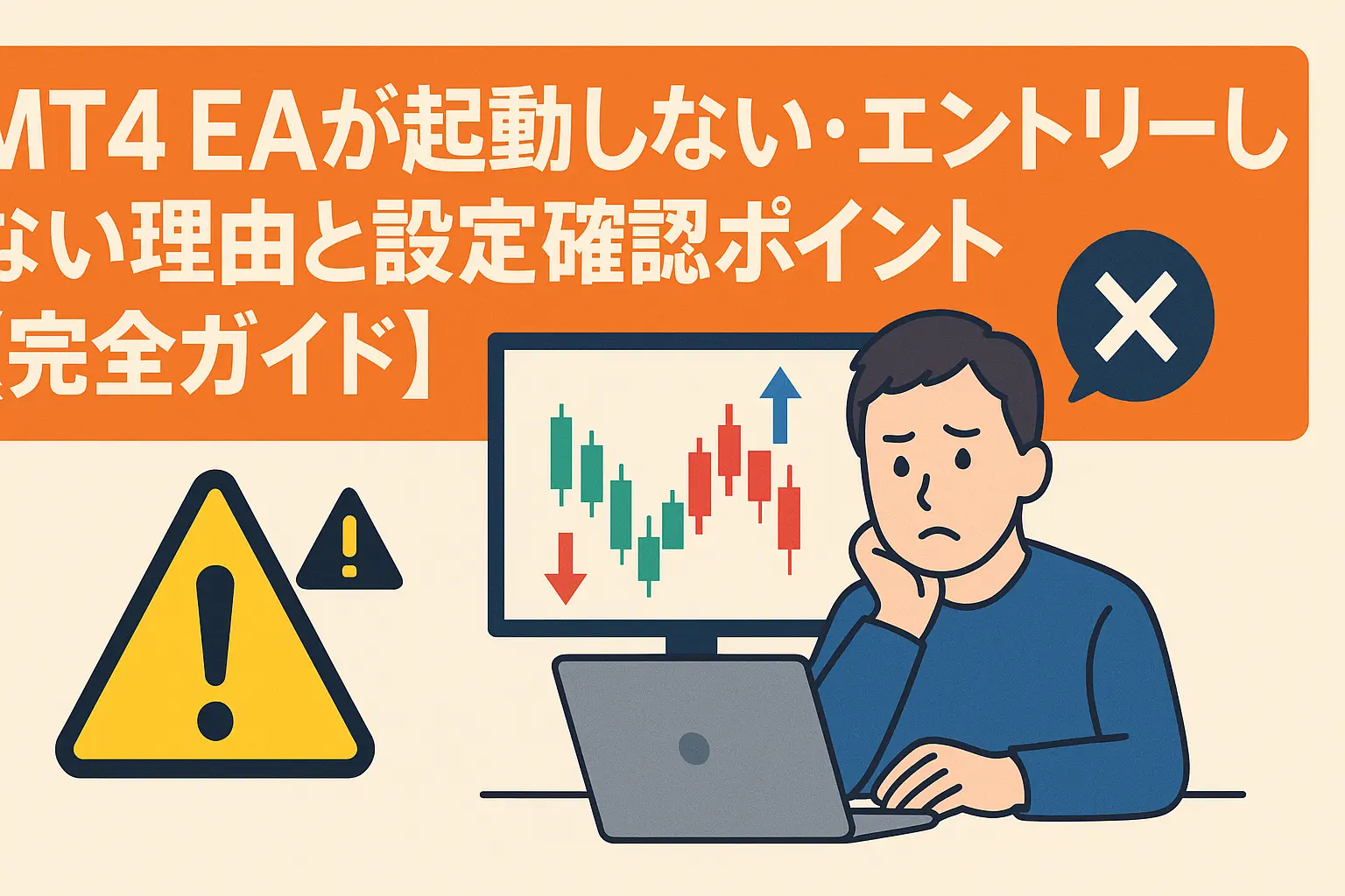 EAが起動しない・エントリーしない理由と設定確認ポイントアイキャッチ