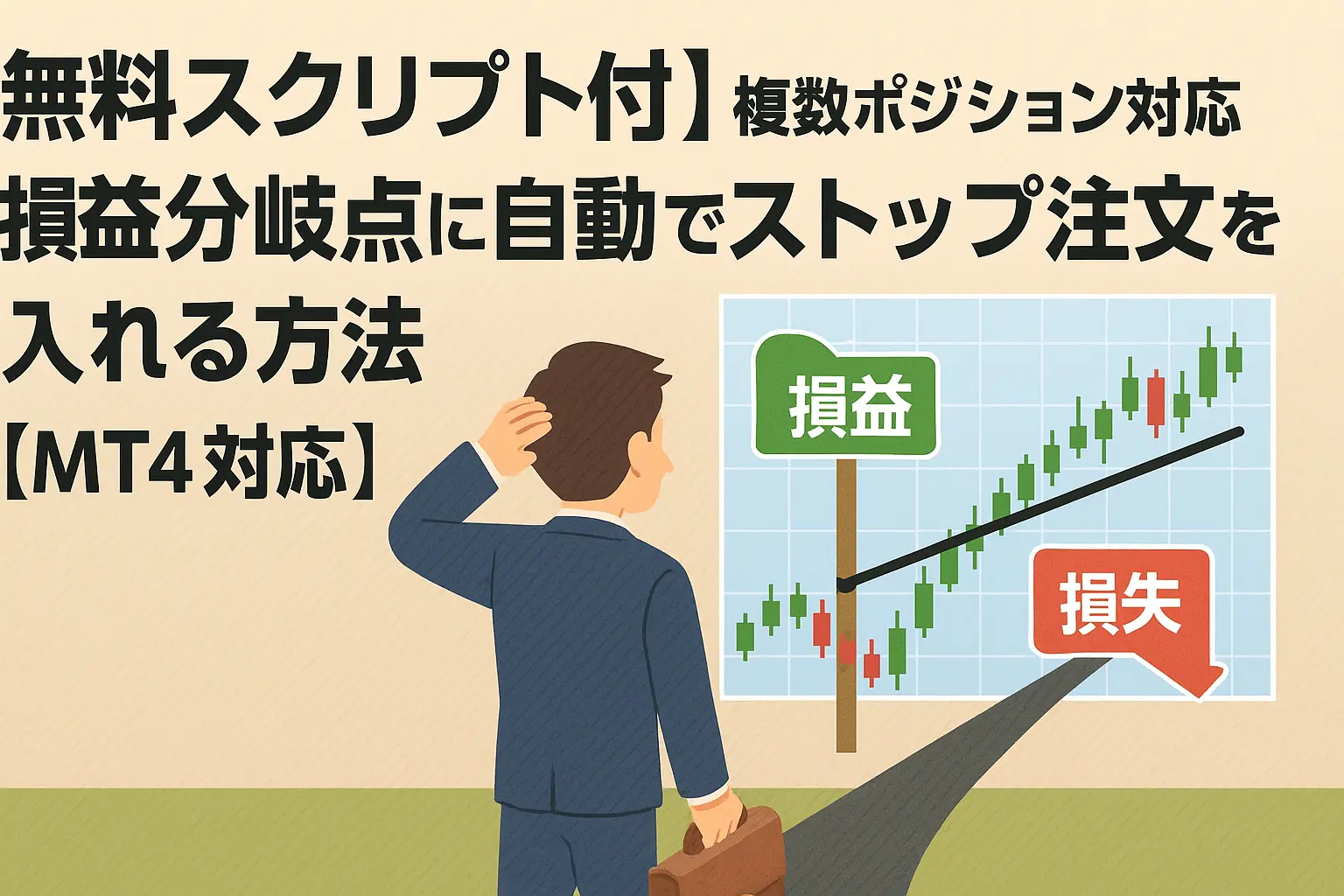 損益分岐点に自動でストップ注文アイキャッチ