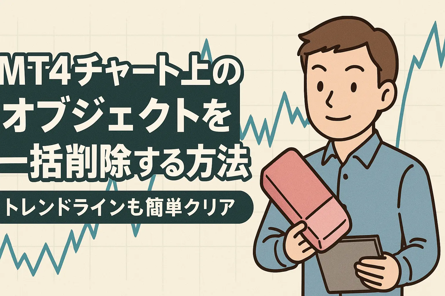 チャートのオブジェクトを一括削除する方法のアイキャッチ