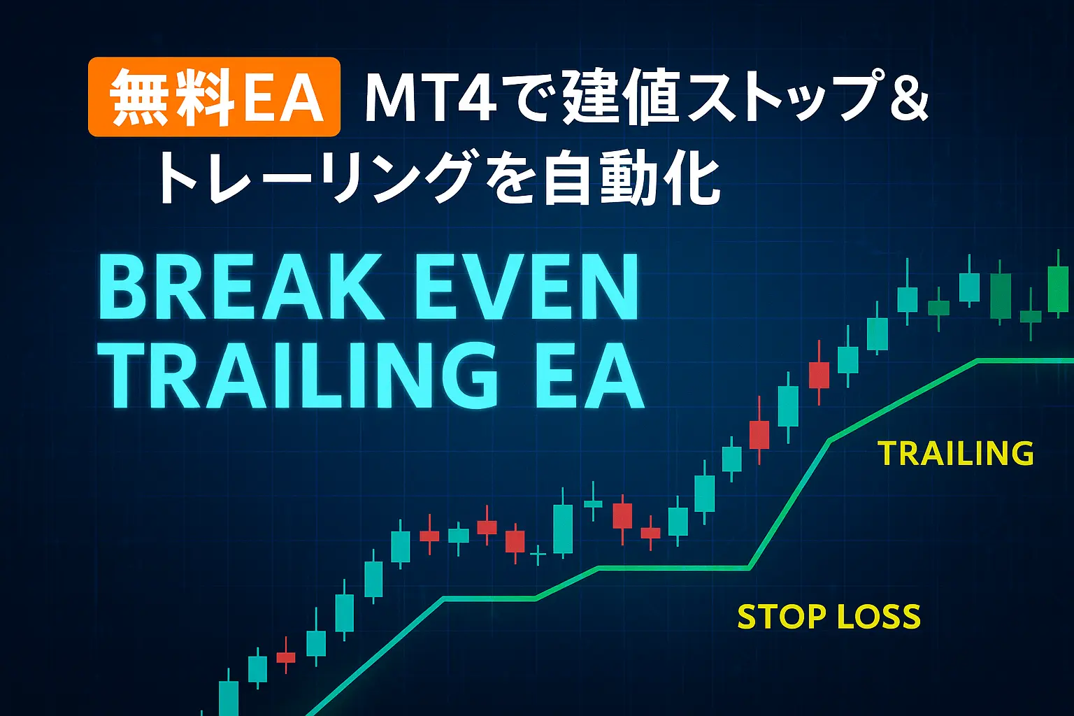 無料EA】MT4で建値移動＆トレーリングを自動化｜Break Even Trailing EAの使い方と設定方法