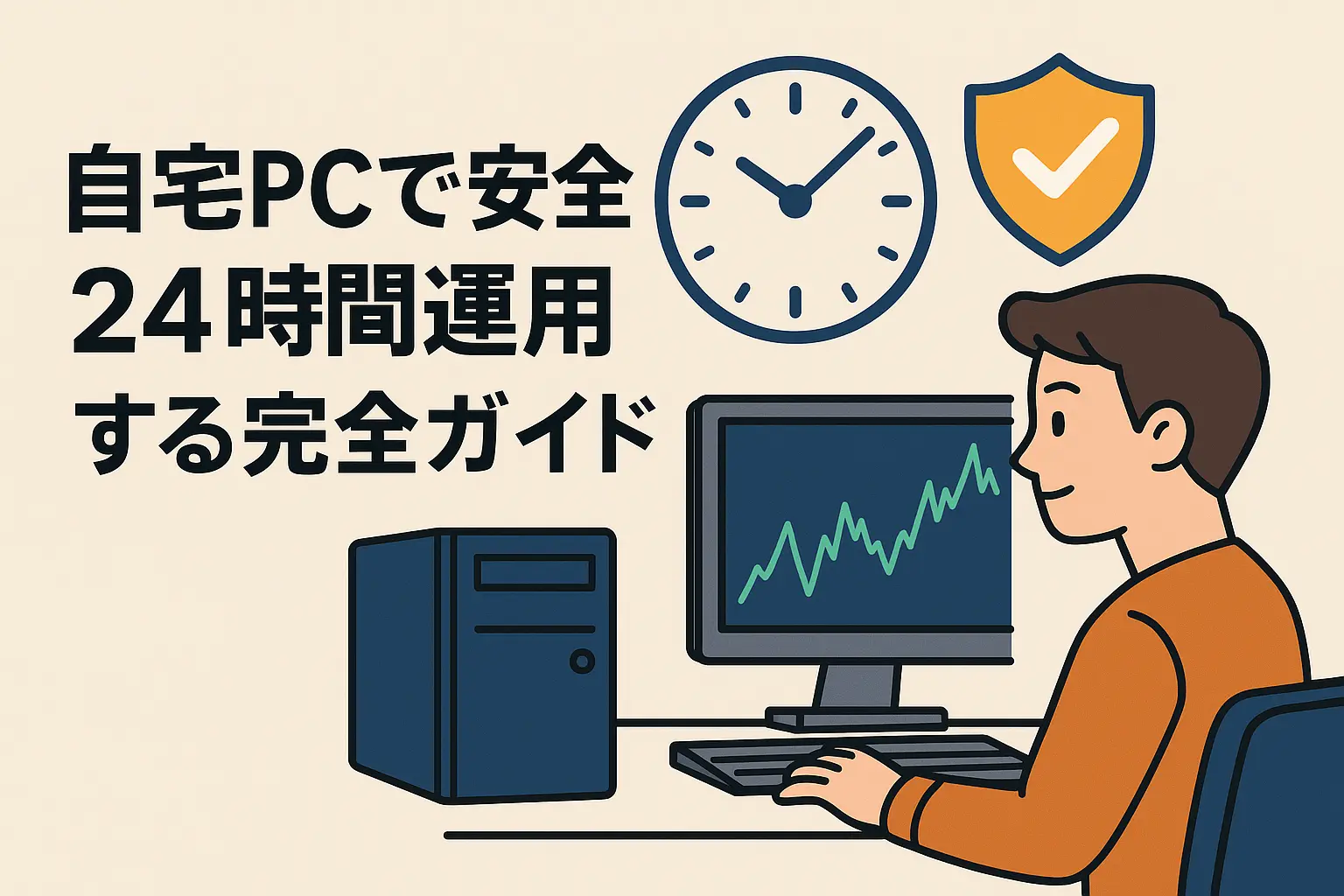 自宅PCで安全に24時間運用する完全ガイド-アイキャッチ