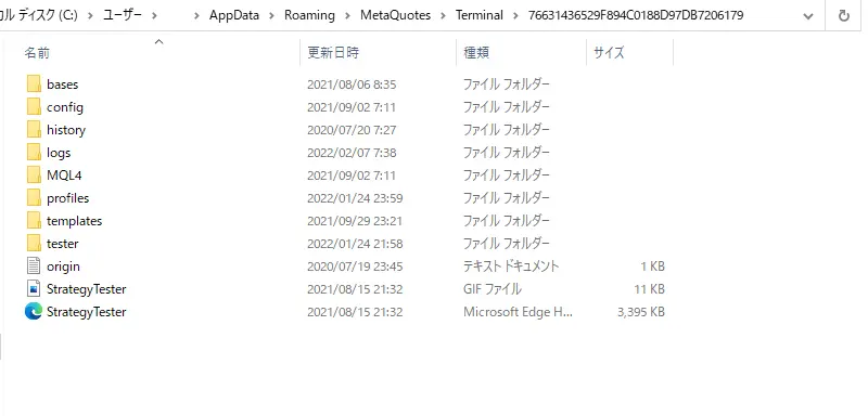 MT4_データフォルダ