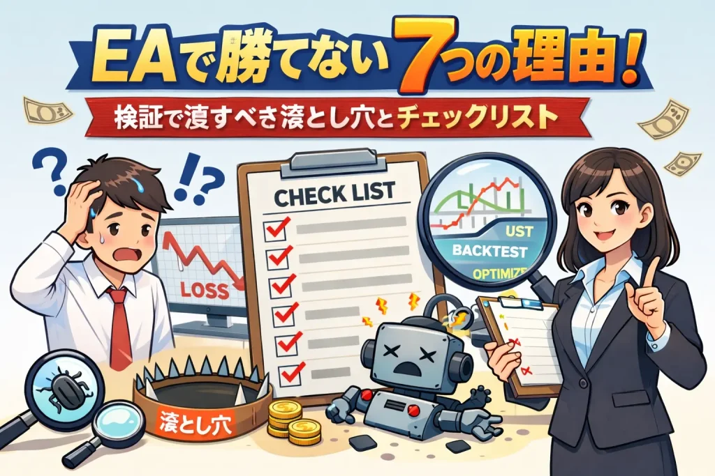 EAで勝てない7つの理由｜検証で潰すべき落とし穴とチェックリスト