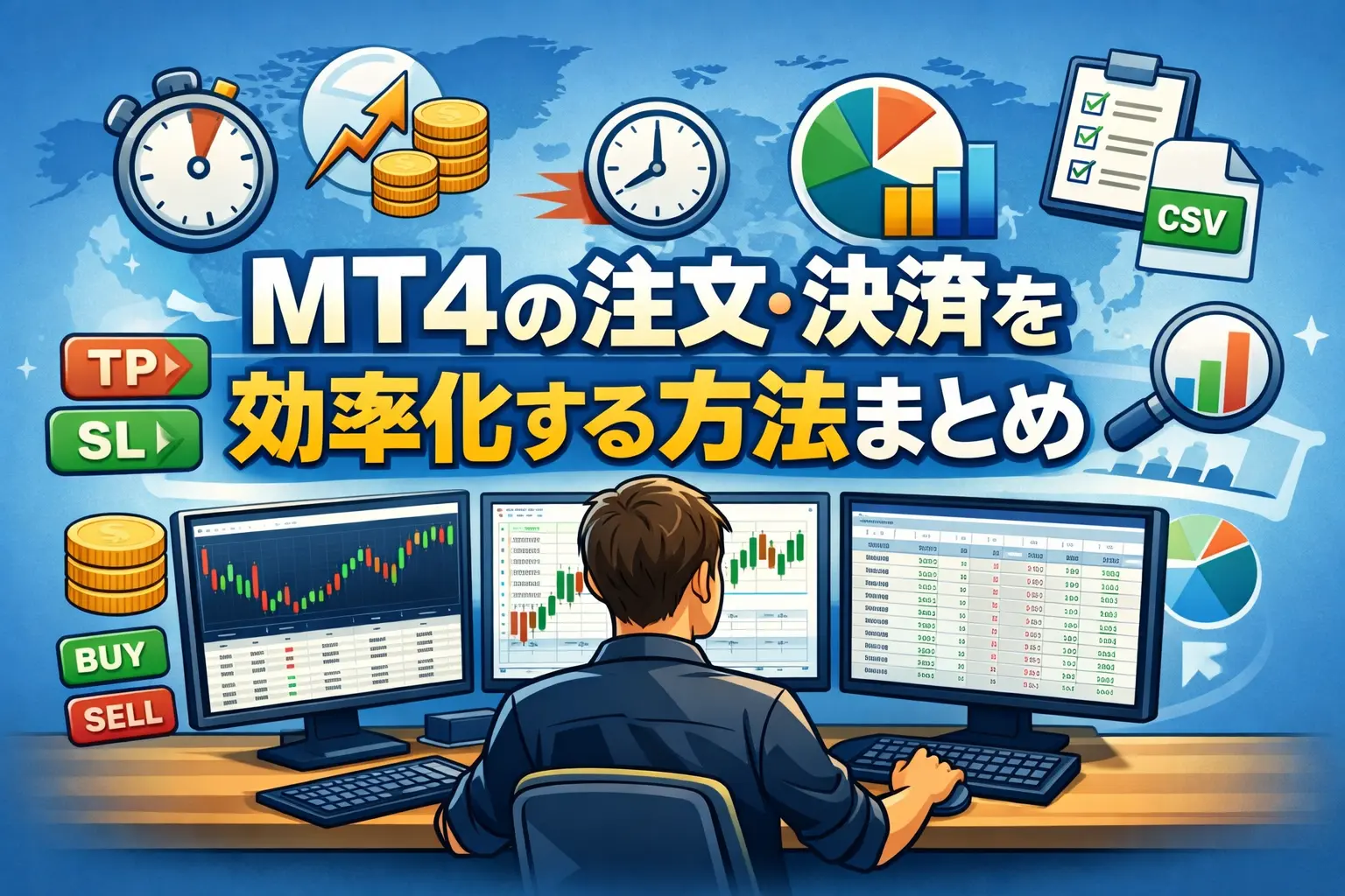 MT4の注文・決済を効率化する方法まとめ