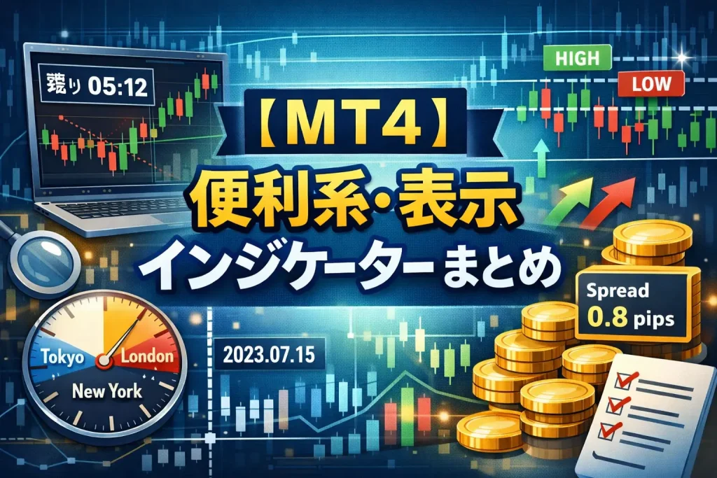 【MT4】便利系・表示インジケーターまとめ